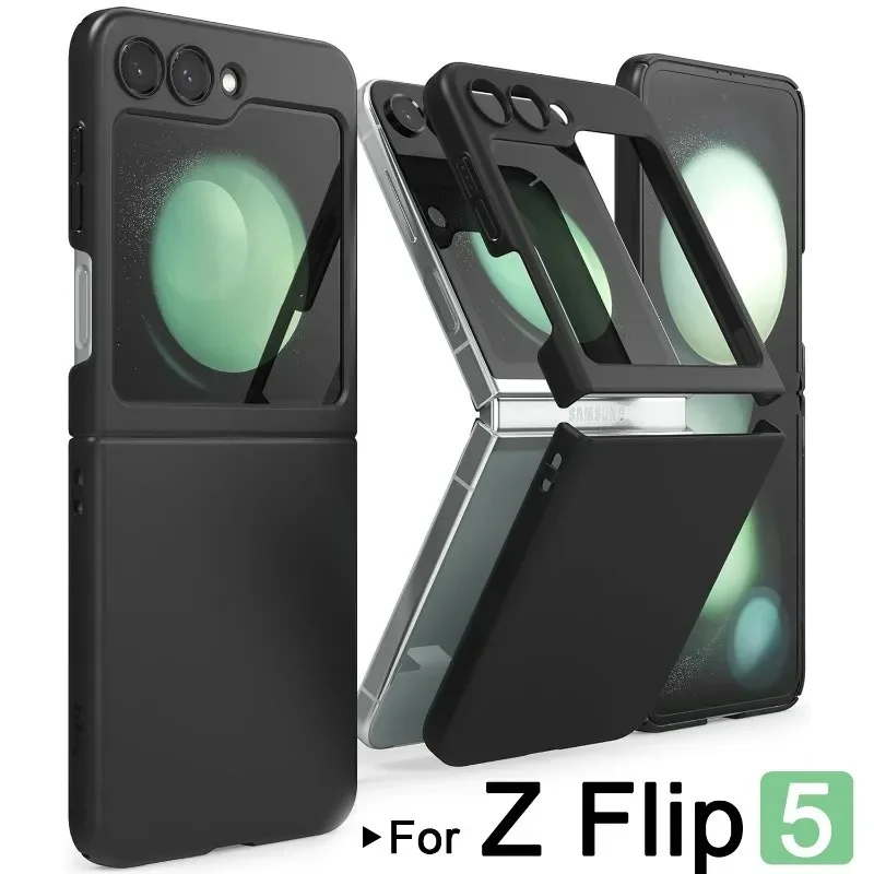 Custodia Per Cellulare Nera Opaca Per Samsung Galaxy Z Flip 5 Cover Protettive Antiurto Per Galaxy Z Flip 5 Protezione A Tutto Tondo