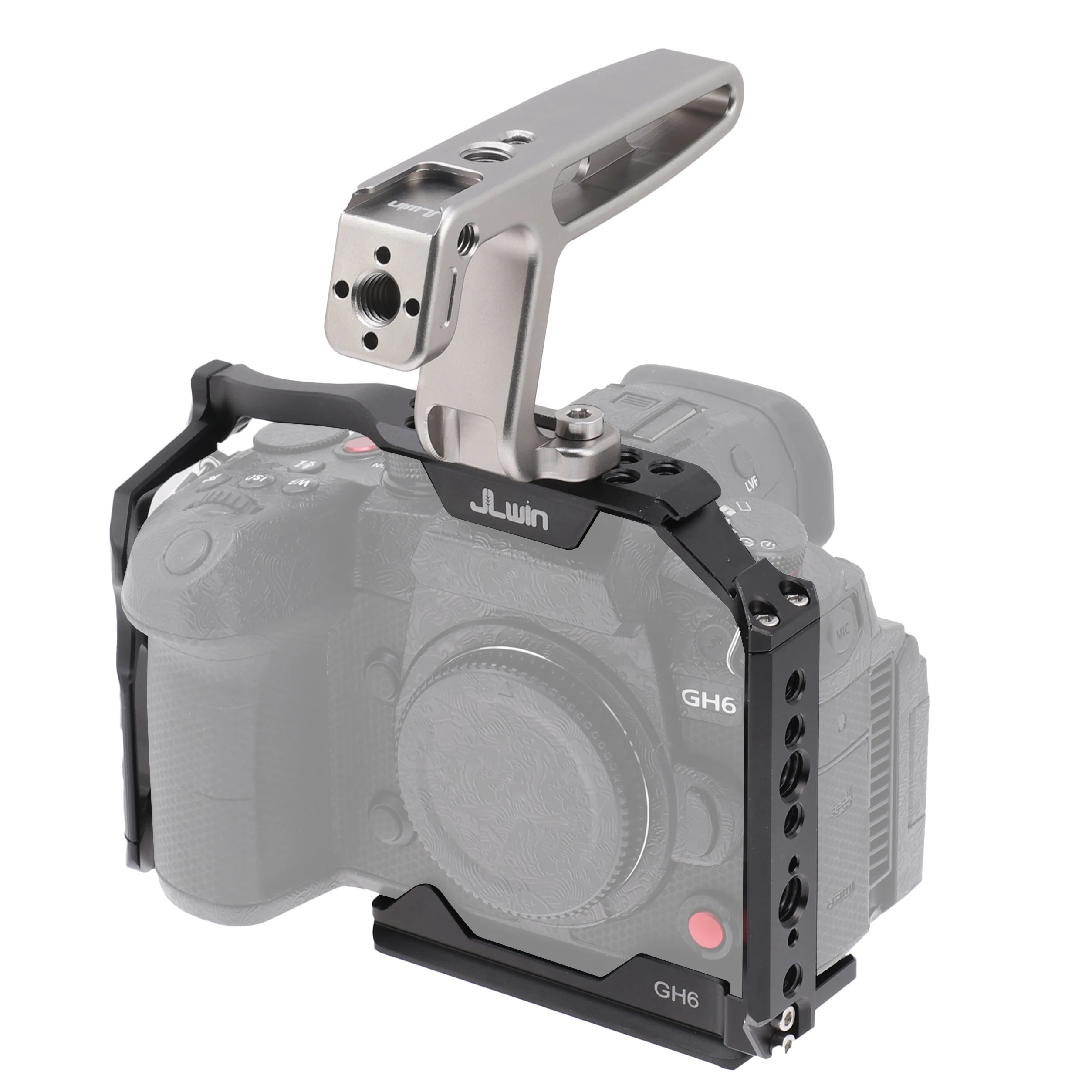 Fotga Gabbia Per Fotocamera Dslr In Alluminio Con Supporto Per Kit Impugnatura Mini 1/4 Per Panasonic Lumix Gh6
