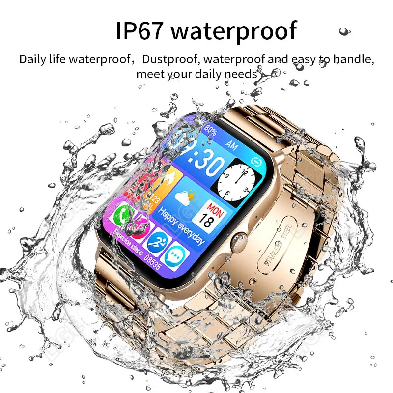 LIGE New Dial Call Smart Watch Men 2022 Full Touch Body Temperature Sports Fitness Tracker Waterproof Men Smartwatch Women + Box