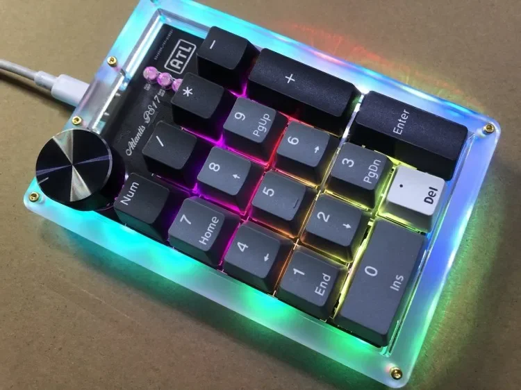 através de teclas personalizáveis designer teclado de edição