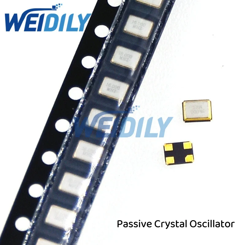 5PCS 12Mhz 16Mhz 24MHz 25Mhz 27.12Mhz 32Mhz 24M 24.000mhz 3.2*2.5mm 3225 Passive Crystal Oscillator SMD Quartz Resonator 4 Pins quartz resonator crystal oscillator kit