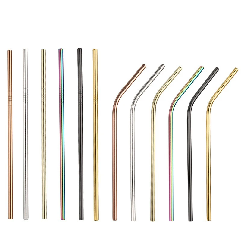 Eco-Friendly Reusable Stainless Steel Drinking Straws