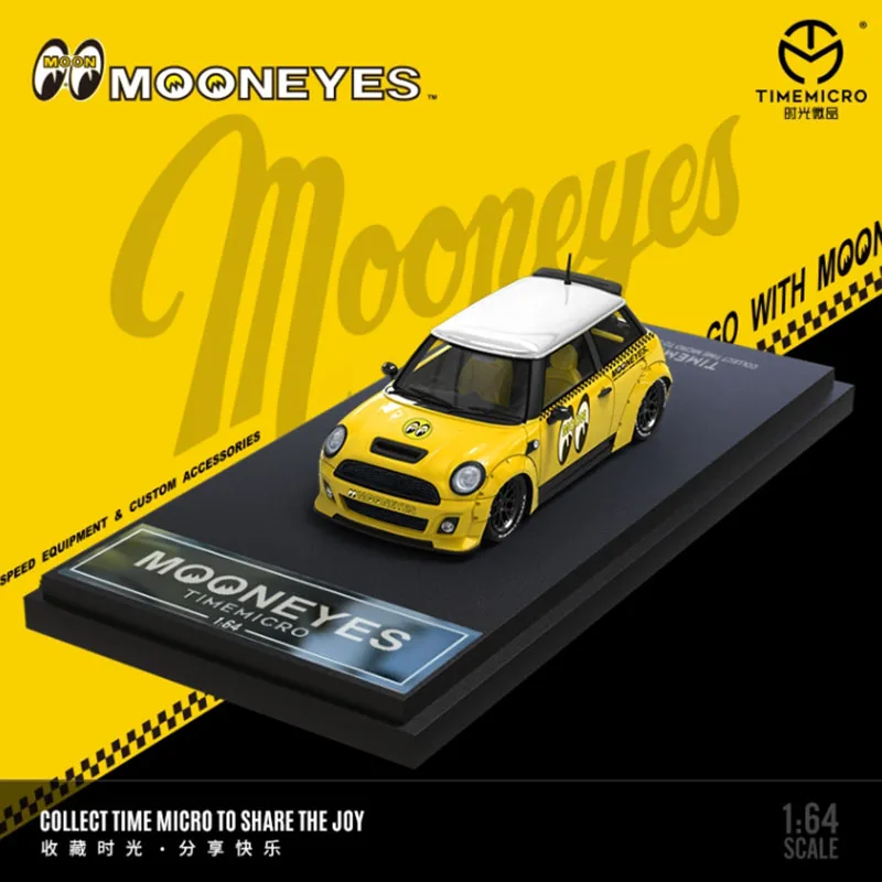TimeMicro 1/64 Mini Mooneyes-Yellow & Electro Silver & LBWK COOPER