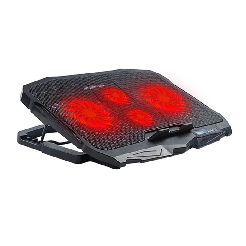 

Cooling Pad For 10-16.5 Inch Laptops Gaming Notebook With 4 Fans USB Powered Adjustable Mounts Stand With LED Lights