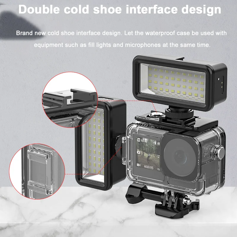 ACTION 5/4/3 Waterproof Case Diving Underwater Protective Housing Shell for DJI Osmo Action 5 PRO 4 3 Action Camera Accessories