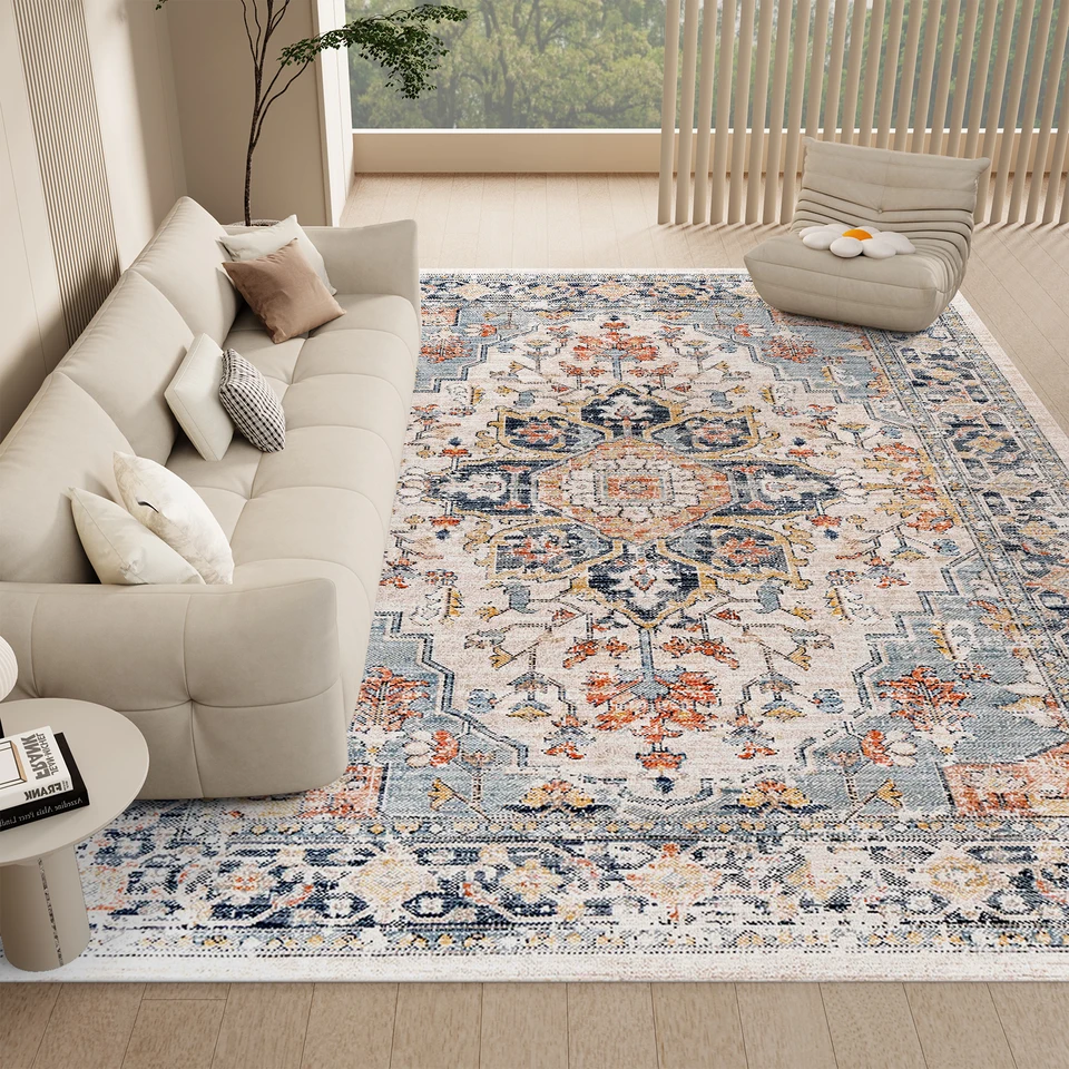 Vintage Boho Washable Non Slip Area Rugs