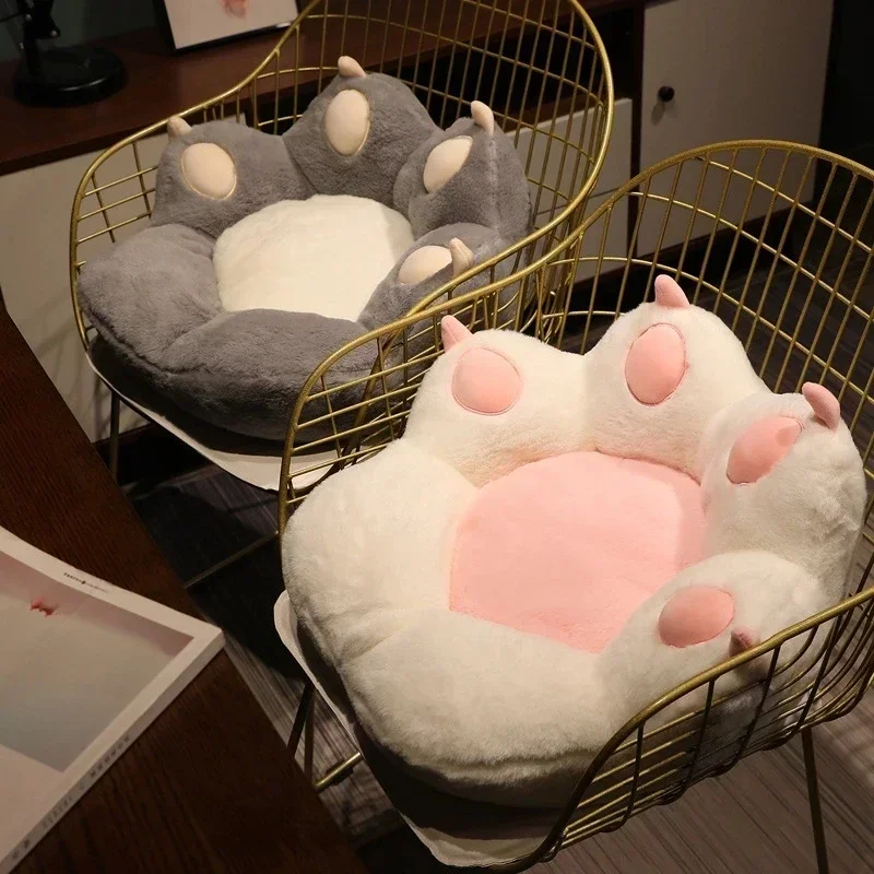 Nice Cat Paw Pillow Soft Animal Seat Cushion Chair Pillow Stuffed Plush Sofa Indoor Floor Home Chair Decor Winter Gift for Girls 6