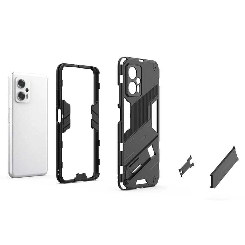 BAIDIYU Cover Sottile In TPU Per Xiaomi Poco M4 Pro 5G - Custodia Antiurto E Antigraffio Morbida Al Tattoo (Grigio) - 2