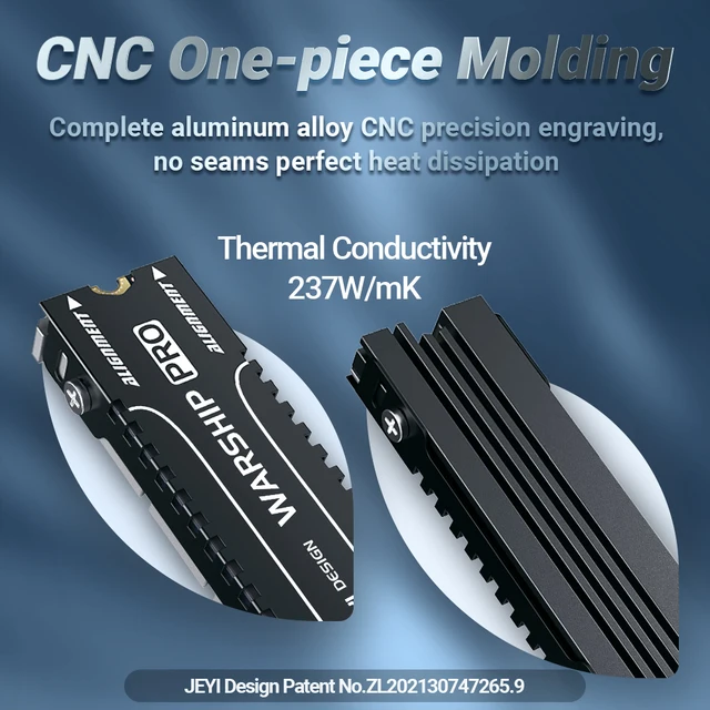 JEYI M.2 SSD 방열판: 성능 최적화 및 수명 연장