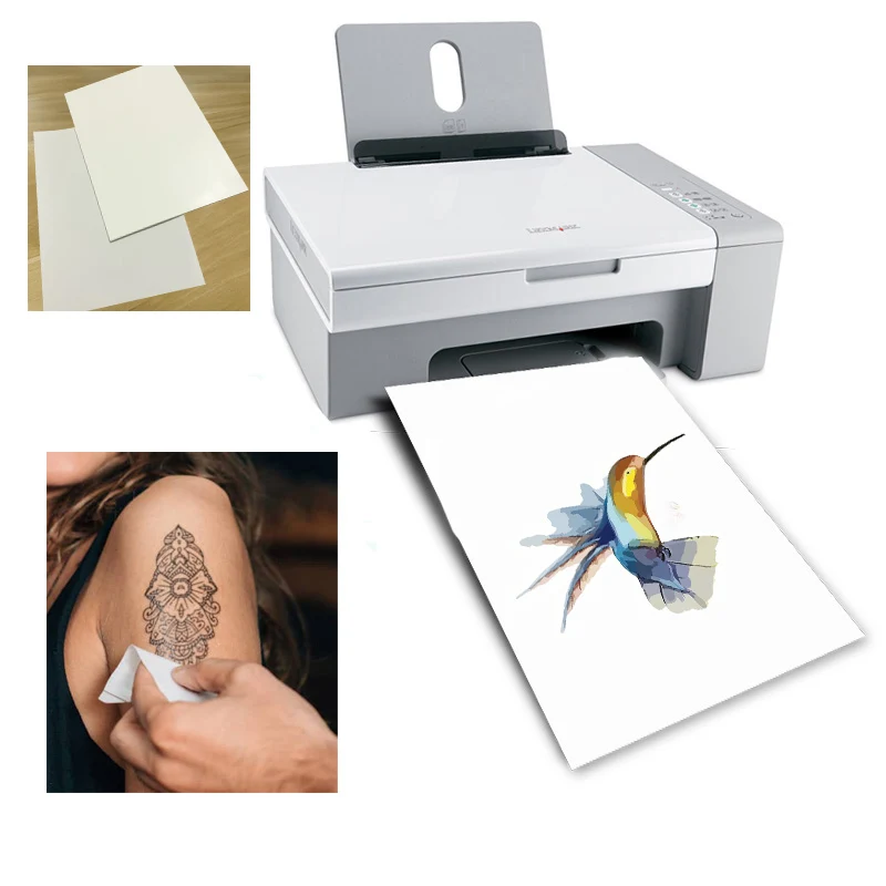 Waterslide Temporary Tattoo Paper, Print You Own Tattoo 8.5x11/ 11x17