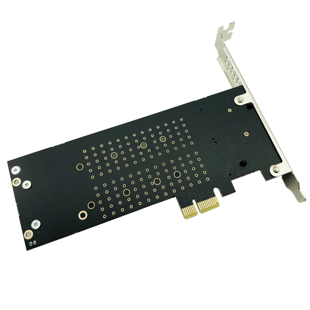 PCIe to M.2 NVMe adapter card Dual NVMe SSD support with PCIe X1 expansion card