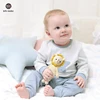 1Pc Baby Toy Handmade Crochet Rattle Plush Dolls Cartoon Animal Elephant Stuffed Toys Soothing Baby Sleeping Kids Christmas Gift 6