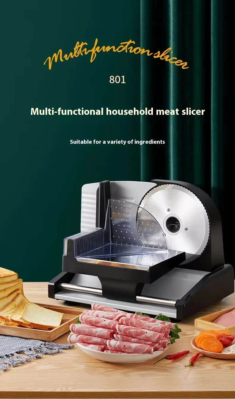 Description Picture 5 of itemHome Electric Meat Slicer - Plastic, Multi-Functional for Lamb Roll, Beef, Veggies, Potato & Bread - Easy Operate/Clean