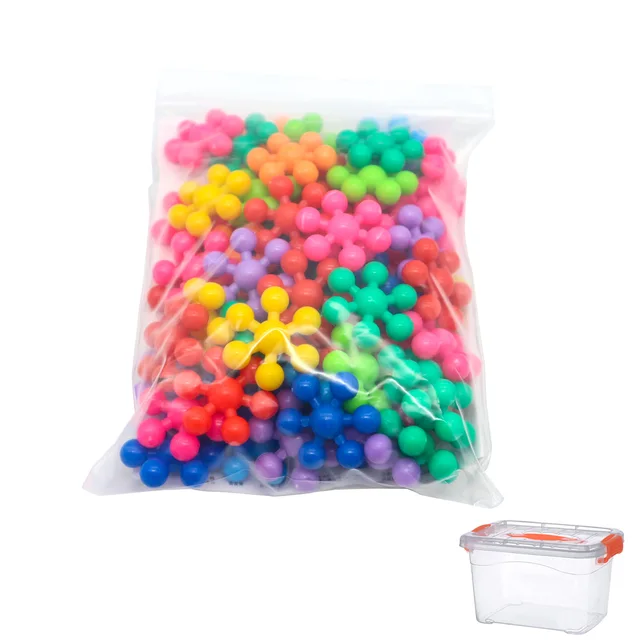 200 Pcs Building Blocks Promotes Fine Motor Skills Sensory Development, STEM Activities for Kids Interlocking Building Discs Toy 2