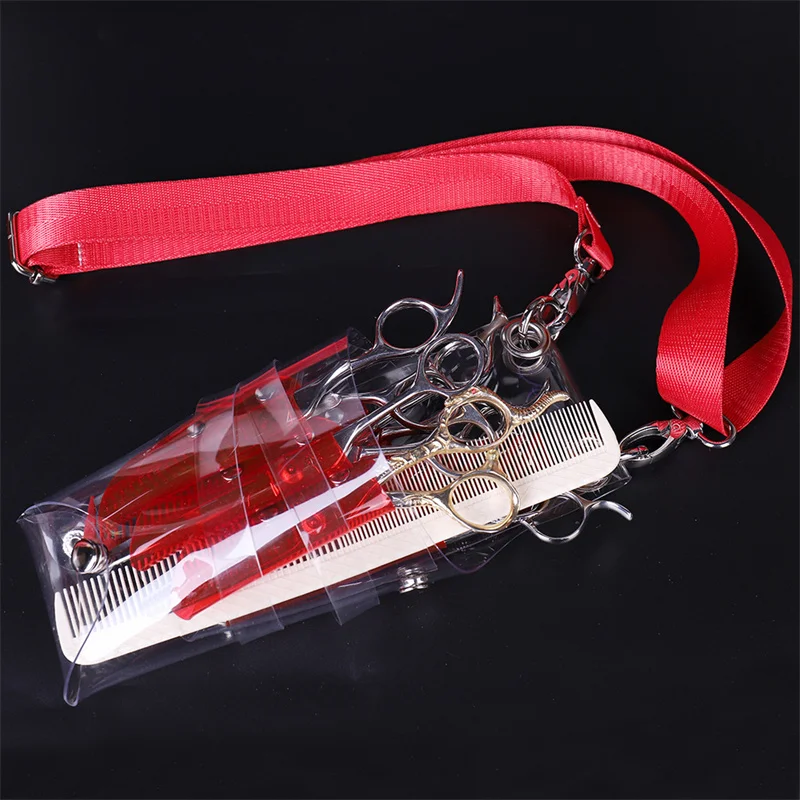 1PC 3 Color Hair Scissor Holster Pouch Holder Hairdressing Hair Scissor Bag Clips Comb Waist Belt Bag Salon Barber Tool hairdressing tool belt scissors sheath