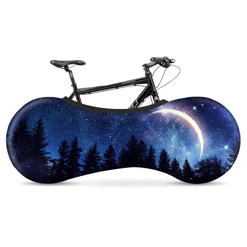 KUOGO Cloud Print Bicycle Wheel Cover High Elastic Anti-dust Fabric Bike cover for Adult Bikes main image 0