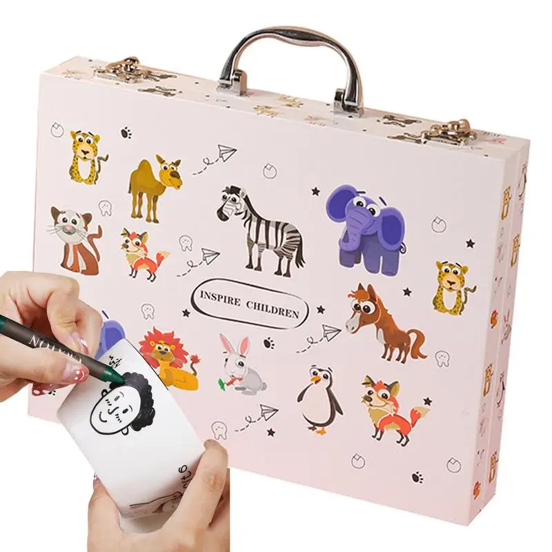 

Детский набор для рисования в коробке, искусство, ранцы для рисования, принадлежности для рисования, профессиональный детский набор для рисования, для путешествий