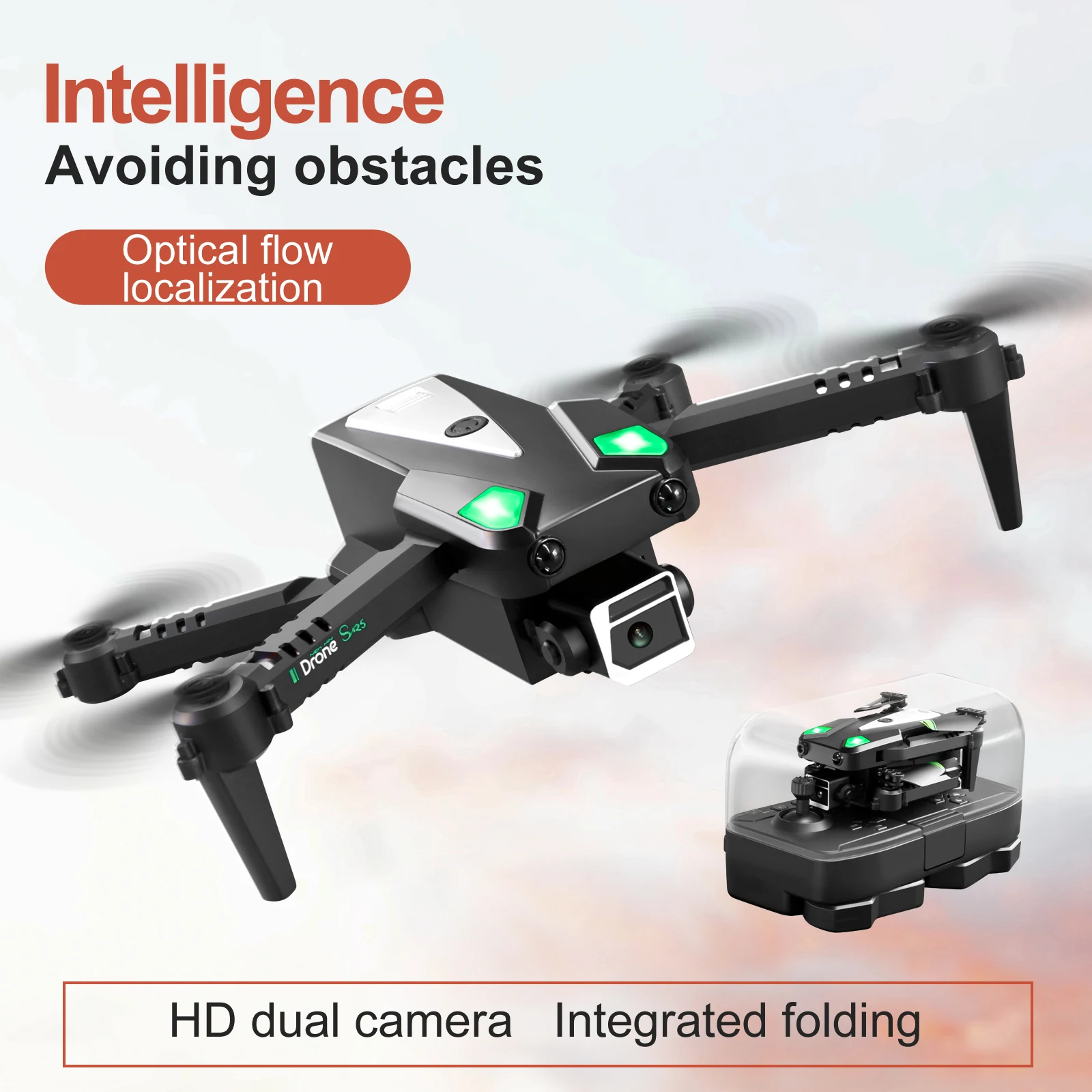 

S125 Drone HD Dual Camera Obstacle Avoidance Drone Optical 4K Flow Headless Mode Gesture Photography Four Axis Aircraf