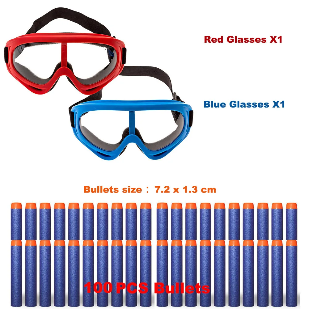 8 Occhiali Di Sicurezza Trasparenti - Protezione Occhi Per Nerf, Lavori Fai Da Te, Bambini E Adulti