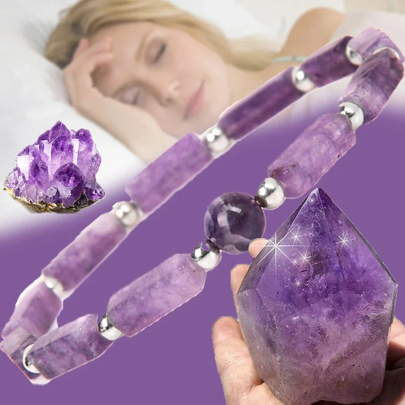 Natural Amethyst Body-purify Slimming Bracelet Image 3