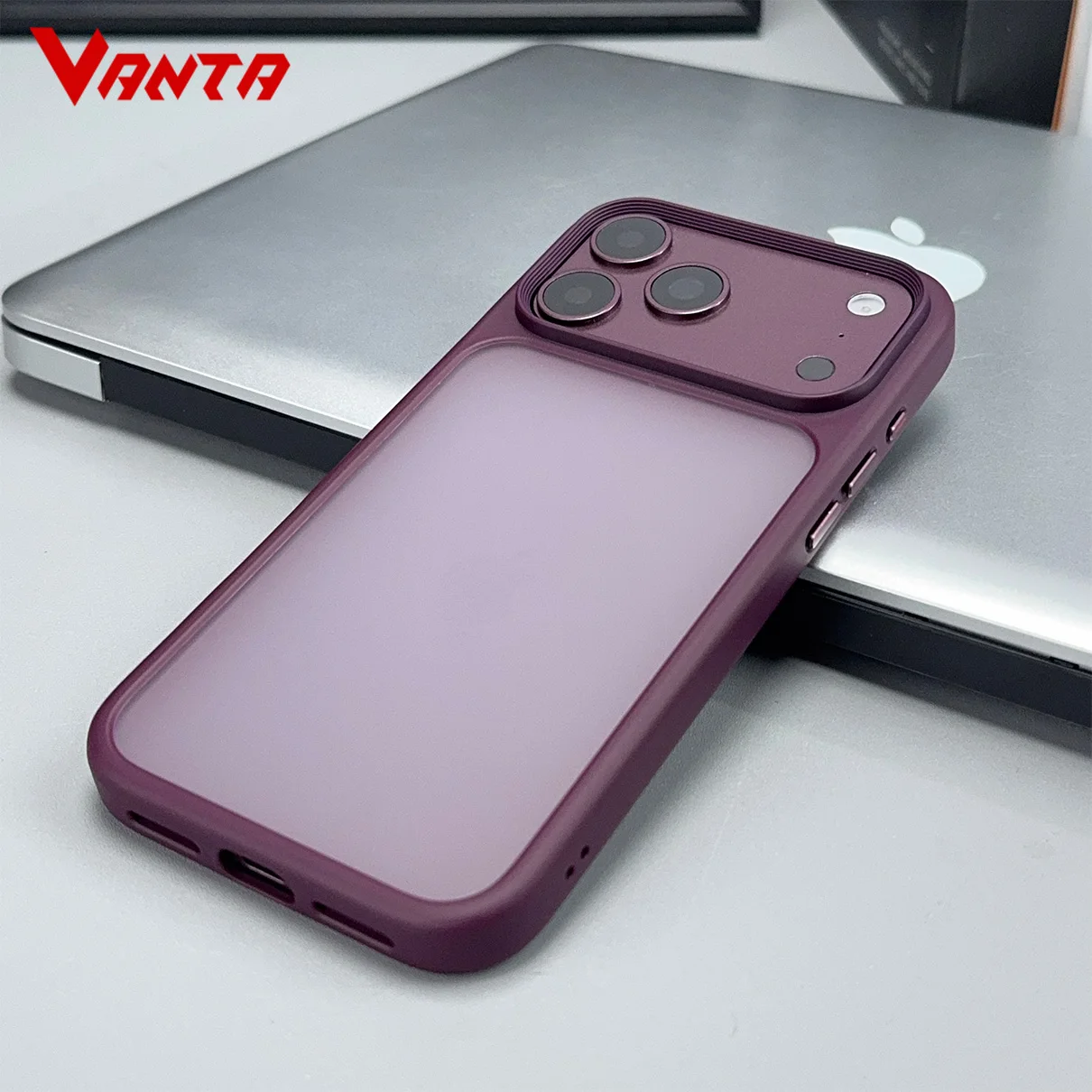 Luxury Business Translucent Shockproof Phone Case - Acrylic TPU Hybrid Armor Cover