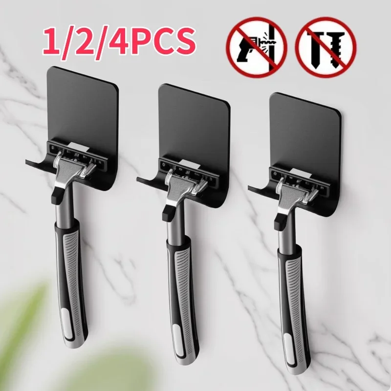 Shaving Razor Holder Plastics Multi-function Men Storage Hook Wall Shelf Rack Bathroom Kitchen Accessory