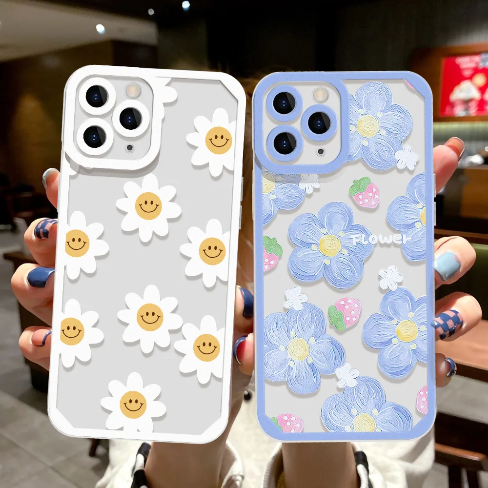 S23 Ultra Custodia Per Samsung A53 5G Custodia A33 A54 A34 A32 A52 A71 A35 A05S S22 Ultra S20 S21 S23 Fe S24 Ultra Daisy Flower Cover