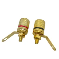 40Pcs Gold Plated Amplifier Speaker Terminal Binding Post Banana Plug Socket Connector Suitable for 4mm Banana Plugs 5