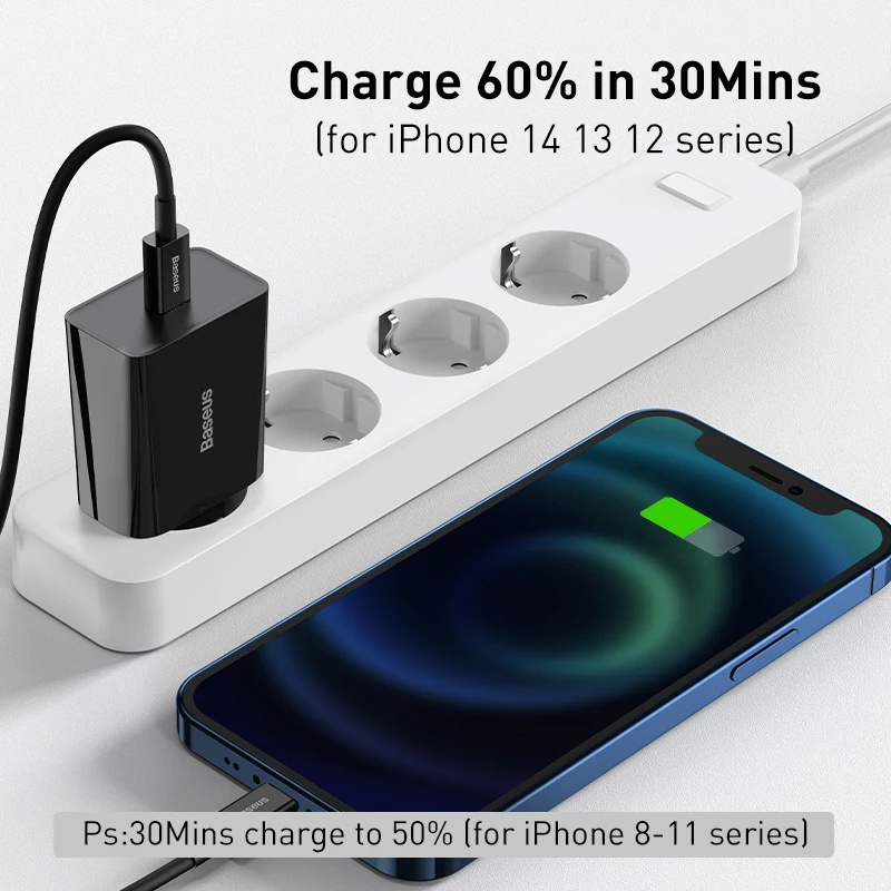 iPhone Prise USB C, 25W Rapide Chargeur pour iPhone 15/15 Pro/15 Pro Max/15