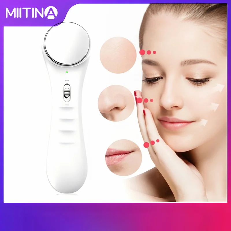 Facial Beauty Inductor Massage Electroporation Radio Frequency Photon Face Lifting Tighten Wrinkle Removal Skin Care