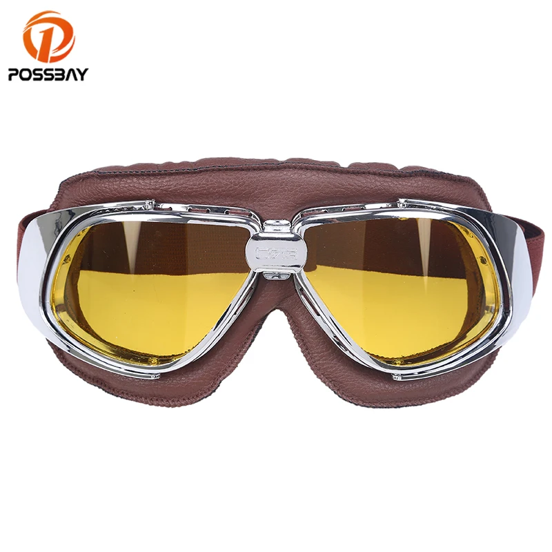 

POSSBAY Off-Road Motorcycle Goggles Motocross Helmet Ski Goggles Sunglass ATV Cruiser Eyewear Cafe Racer Snow Skating