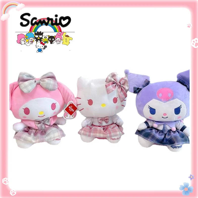 

Подлинная Sanrio серии Kuromi Hellokitty MyMelody JK Девочка милая супер мягкая детская Успокаивающая Сонная плюшевая кукла