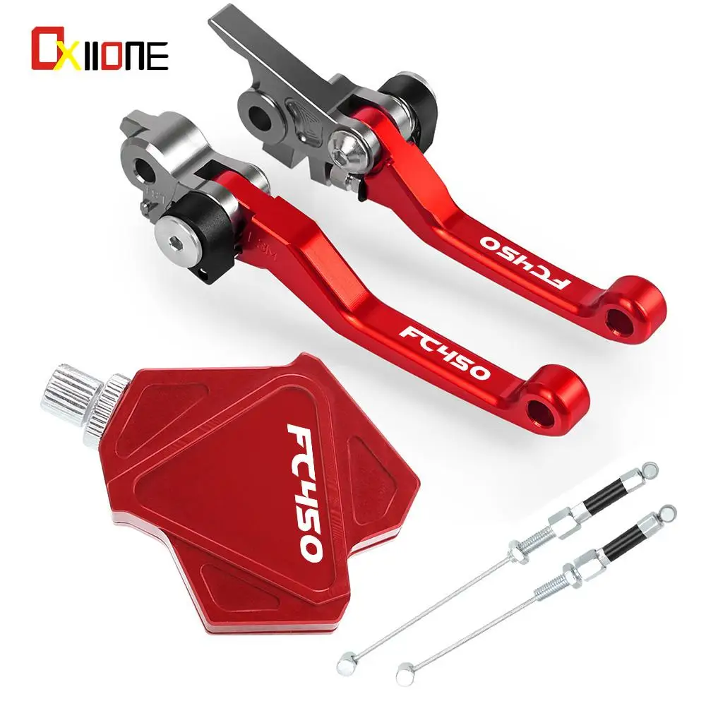 

For HUSQVARNA FC450 2016 2017 2018 2019 Motocross Foldable Brake Clutch Levers Dirt Bike Stunt Clutch Easy Pull Cable System