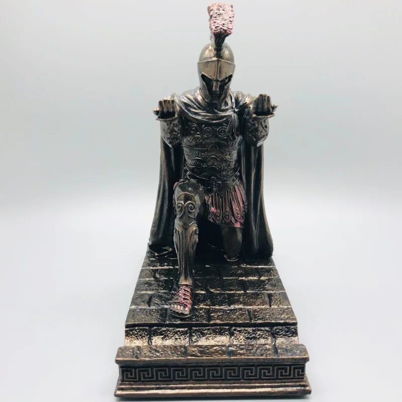 Knight Pen and Phone Holder Executive Soldier Figurine Pencil Stand Office Accessories Desk Organizer