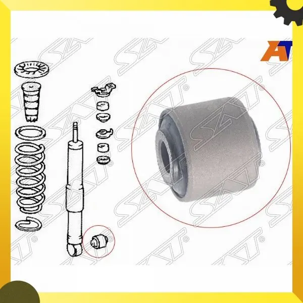 Сайлентблок RR амортизатора нижний LH=RH TOYOTA LAND CRUISER200/LEXUS LX460/570 LEXUS LX470 SAT ST-90385-19010 |