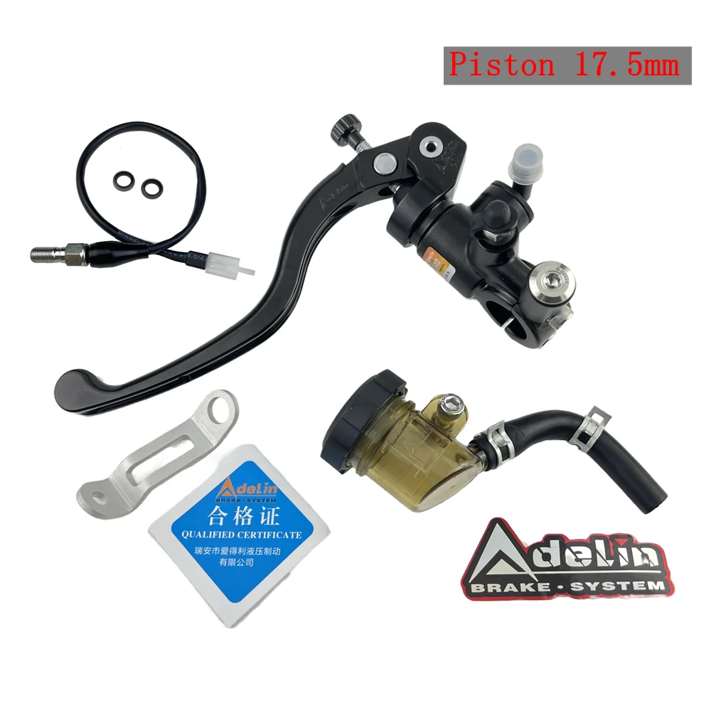 Adelin 17.5mm Motorcycle Brake Clutch Master Cylinder Hydraulic