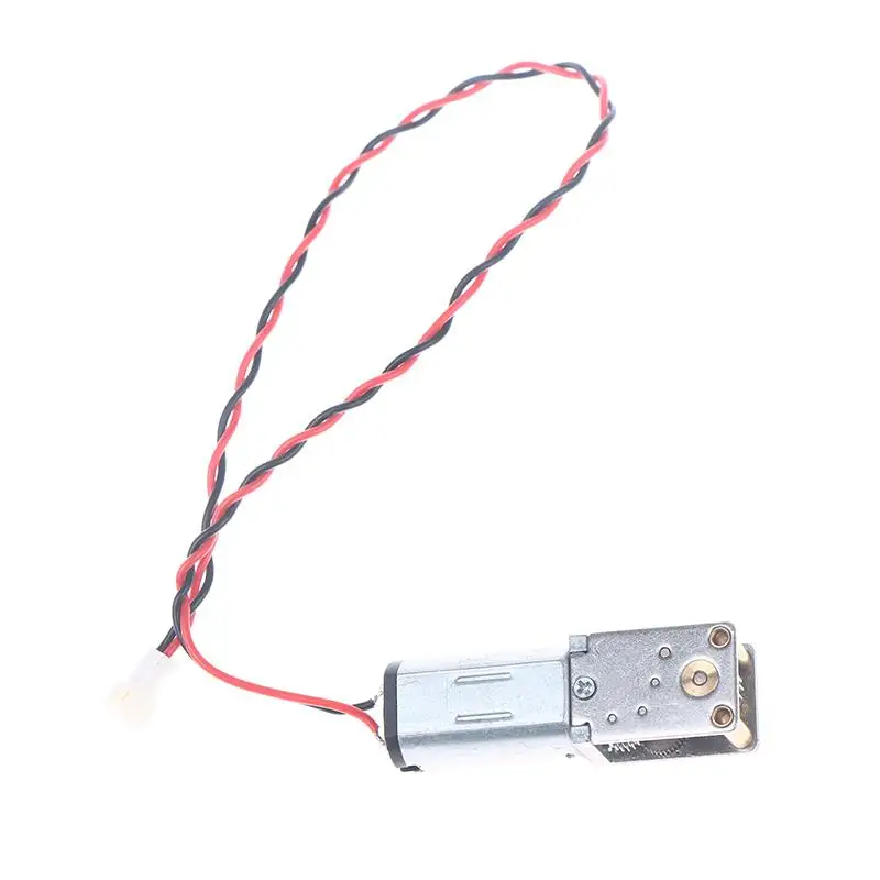 DC 3V-6V 12RPM Mini N30 Gear Motor Single Long Shaft Slow Speed High Torque Worm All Metal Gearbox Motor Right Angle Robot