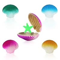 Water swelling toy shell marine animal series small size water hatching scallop color random 1