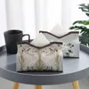 Creative Chinese Tissue Box Waterproof Home Living Room Paper Drawer Floral Paint Tissue Box Easy to Clean Printing Storage Box 4