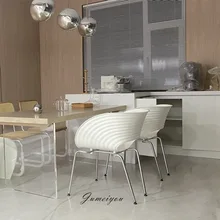 

Commercial Nordic Dining Chairs Design Luxury Shell Bar Outdoor Relaxing Cafe Chair Garden Garden Salon Butaca Furniture OA50DC