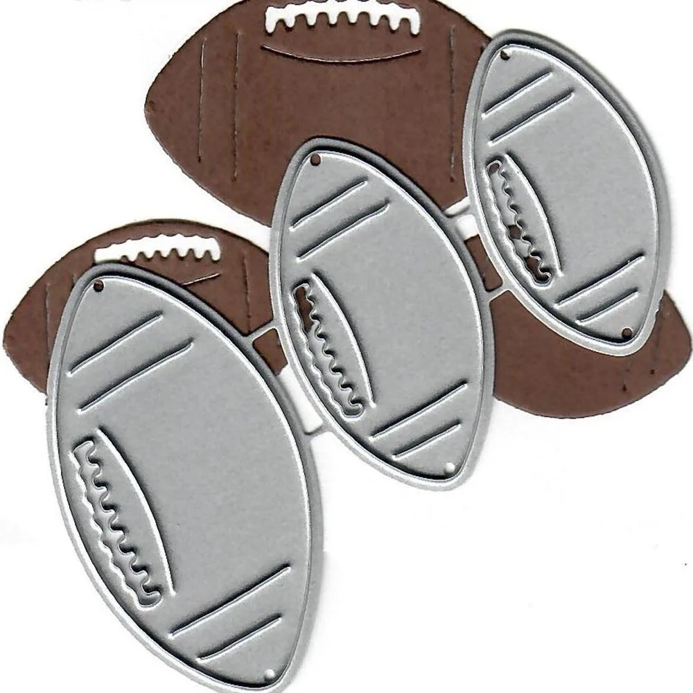 

American Football Metal Cutting Dies Stencils Die Cut for DIY Scrapbooking Album Paper Card Embossing New 2022