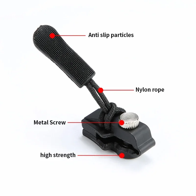 Universal Quick Zipper Repair and Replacement Kit Durable Fixed Zipper Sliding Teeth Rescue Screw Zipper Head Practical