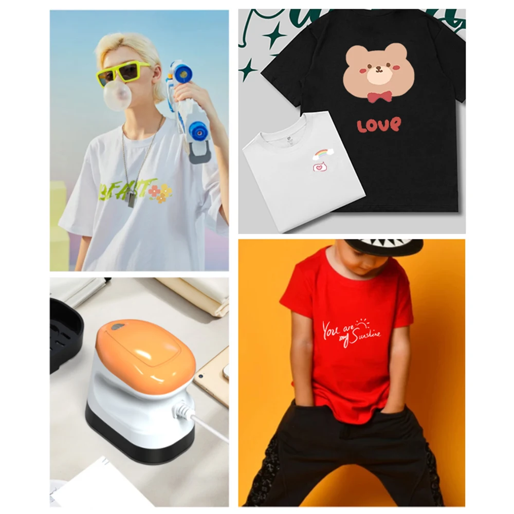 Mini-Heißpressmaschine, T-Shirt-Druck, Dampfheizung, Transferpresse, 6 x 9 cm, Handbügeleisenmaschinen, unterstützen trockenes und nasses Bügeln