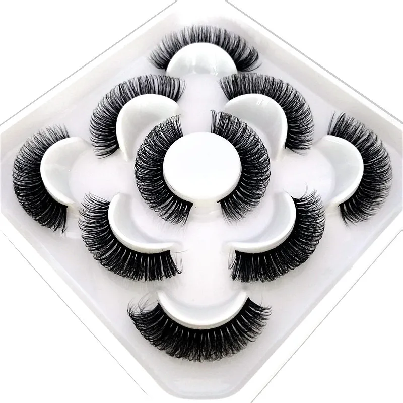 Lashes DD Curl 10-23mm Russian volumes Mink 3D Eyelashes Reusable Fluffy False russian extensions |