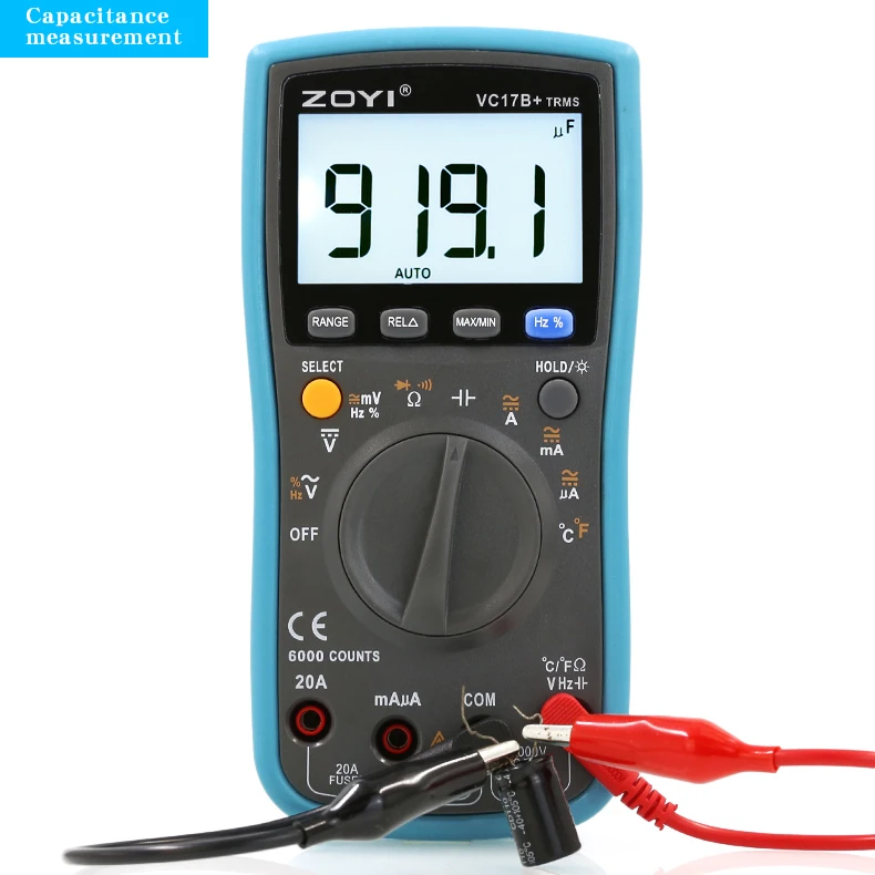 ZOYI ZT-17B+ electrical multimeter high precision digital display smart home capacitance meter
