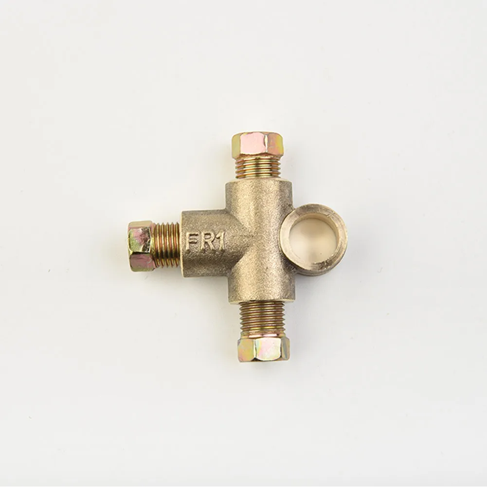 4-piece Brake Line Connector Three-way Nut Joint