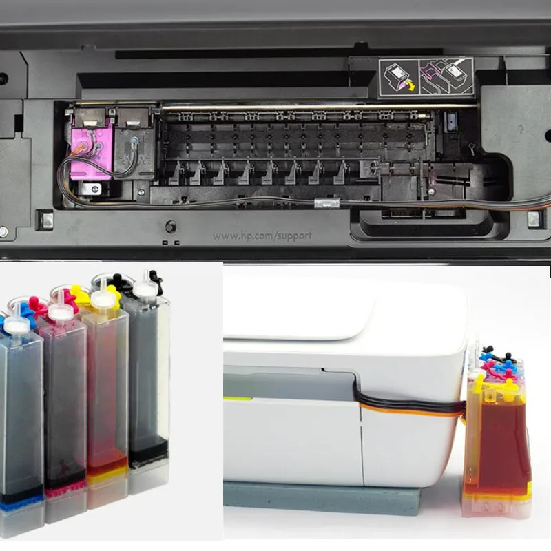 664XL Ink Supply System Replacement for HP 664 Hp664 Ciss Ink Tank Kit for Deskjet 1115 2135 2138 3635 3638 4535 4538 4675 4676