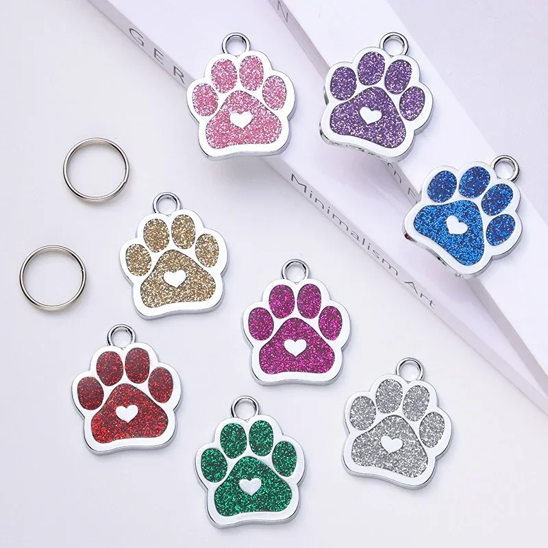Pet id tags Love Claw Pet Dog Tag Personalized Free Engraving Cat Puppy Name ID Tags Anti-Lost Keychain Dog Chain Accessories