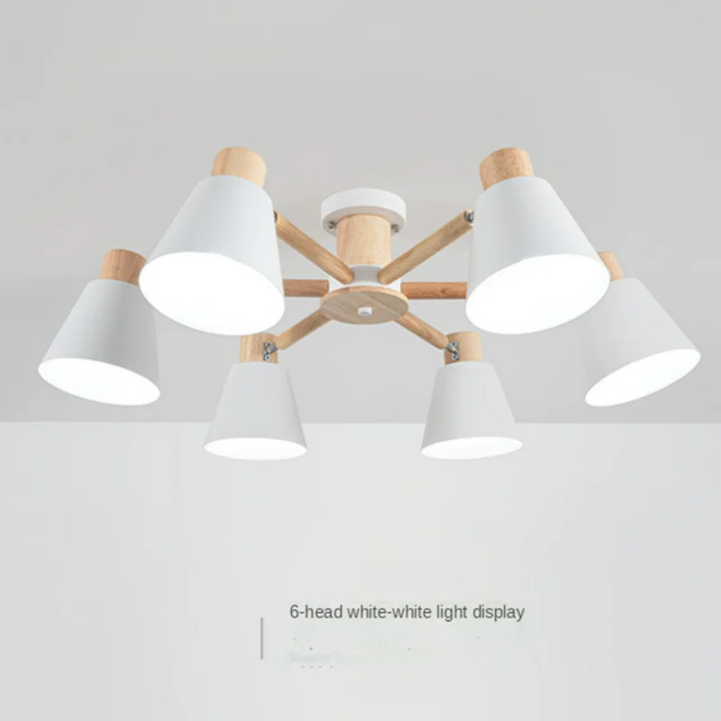 

Современная Люстра для гостиной, спальни, потолочная лампа для кухни, однотонная лампа E27