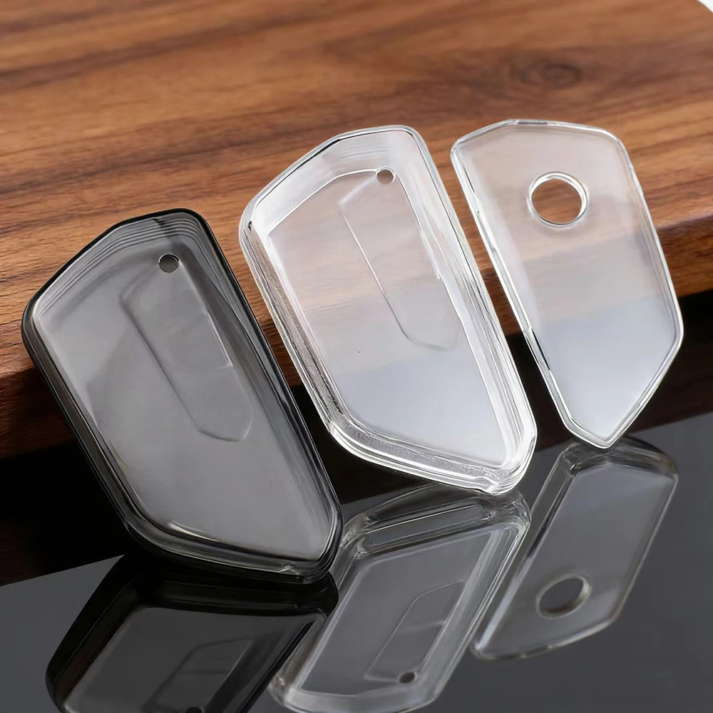 Sleek Transparent Car Key Case Cover